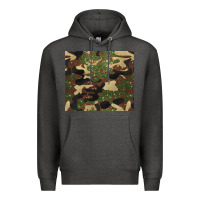 Charcoal Heather camouflage glitter Premium Hoodie - BarkalooDesign