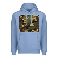 Colony Blue camouflage glitter Premium Hoodie - BarkalooDesign