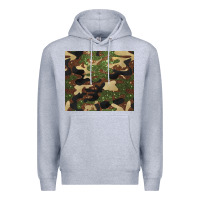 Heather Grey camouflage glitter Premium Hoodie - BarkalooDesign