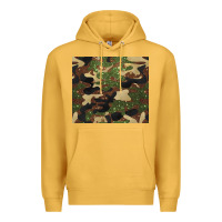 Mustard camouflage glitter Premium Hoodie - BarkalooDesign