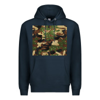 Navy camouflage glitter Premium Hoodie - BarkalooDesign