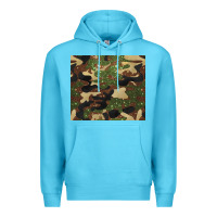 Ocean Blue camouflage glitter Premium Hoodie - BarkalooDesign