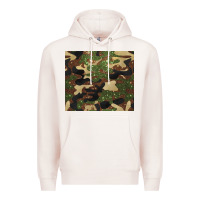 Pale Pink camouflage glitter Premium Hoodie - BarkalooDesign