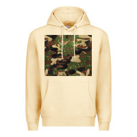 Pina Colada camouflage glitter Premium Hoodie - BarkalooDesign