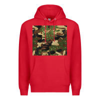 Red camouflage glitter Premium Hoodie - BarkalooDesign