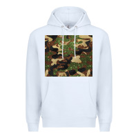 White camouflage glitter Premium Hoodie - BarkalooDesign