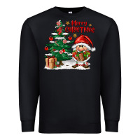 Black merry christmas gnomes Premium Sweatshirt - FaDigitalArtStudio