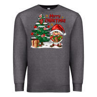 Charcoal Heather merry christmas gnomes Premium Sweatshirt - FaDigitalArtStudio
