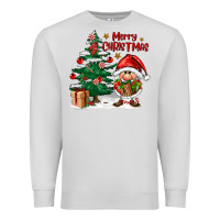 Dove Grey merry christmas gnomes Premium Sweatshirt - FaDigitalArtStudio
