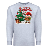 Heather Grey merry christmas gnomes Premium Sweatshirt - FaDigitalArtStudio