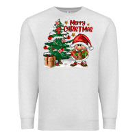 Oatmeal Heather merry christmas gnomes Premium Sweatshirt - FaDigitalArtStudio