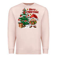 Pale Pink merry christmas gnomes Premium Sweatshirt - FaDigitalArtStudio