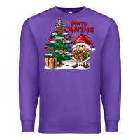 Purple merry christmas gnomes Premium Sweatshirt - FaDigitalArtStudio