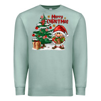 Seafoam merry christmas gnomes Premium Sweatshirt - FaDigitalArtStudio
