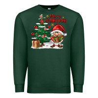 Sports Green merry christmas gnomes Premium Sweatshirt - FaDigitalArtStudio