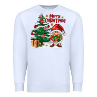 White merry christmas gnomes Premium Sweatshirt - FaDigitalArtStudio