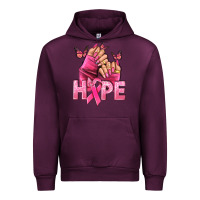 Mauve Wine hope cancer nails Urban Hoodie - NancyCooperArtShop