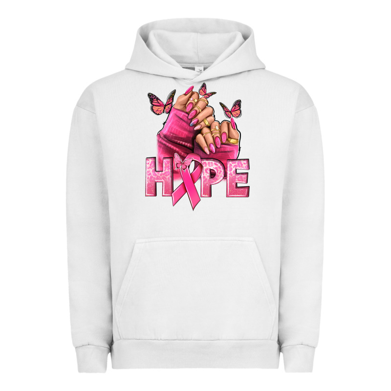 Hope Cancer Nails Urban Hoodie by NancyCooperArtShop | Teevron
