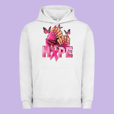 Hope Cancer Nails Urban Hoodie Designed By Nancycooperartshop