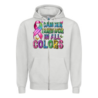 Dove Grey cancer survivor in all colors Zipper Hoodie - texasbilliewilder