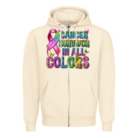 Sandshell cancer survivor in all colors Zipper Hoodie - texasbilliewilder