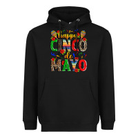 Black happy cinco de mayo Heavyweight Hoodie - Zillion Design Studio