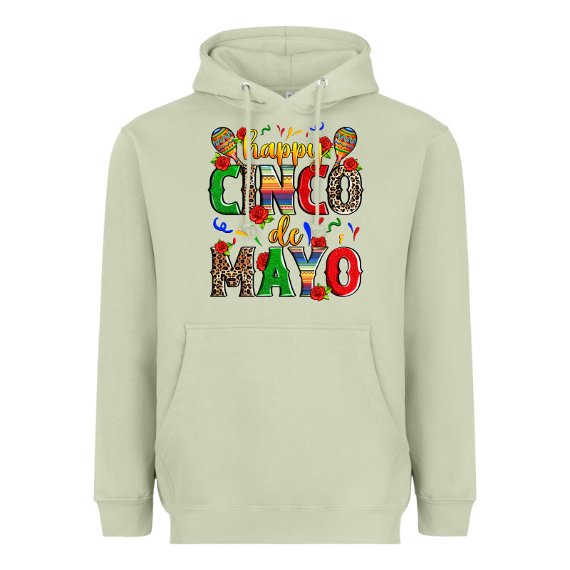 Happy Cinco De Mayo Heavyweight Hoodie by Zillion Design Studio | Teevron