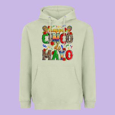 Happy Cinco De Mayo Heavyweight Hoodie Designed By Zillion Design Studio