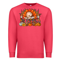 Cardinal Thanksgiving Turkey Pumpkin Blessed Premium Sweatshirt - CowhideDigitalArt