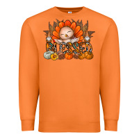 Carrot Thanksgiving Turkey Pumpkin Blessed Premium Sweatshirt - CowhideDigitalArt