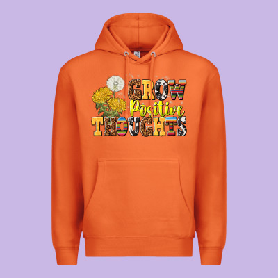 Grow Positive Thoughts Premium Hoodie Designed By Nancycooperartshop
