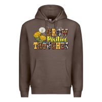 Coffee grow positive thoughts Premium Hoodie - NancyCooperArtShop