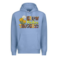 Colony Blue grow positive thoughts Premium Hoodie - NancyCooperArtShop