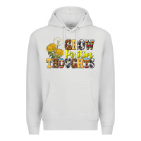 Dove Grey grow positive thoughts Premium Hoodie - NancyCooperArtShop