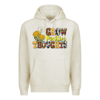 Oatmeal Heather grow positive thoughts Premium Hoodie - NancyCooperArtShop