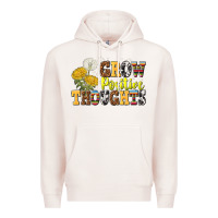 Pale Pink grow positive thoughts Premium Hoodie - NancyCooperArtShop
