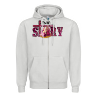Dove Grey Pink Christmas true story holy family Zipper Hoodie - RanaPortraitStore