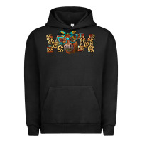 Pigment Black Western Mom Red Angus Cow Urban Hoodie - LillyAllenDesigns