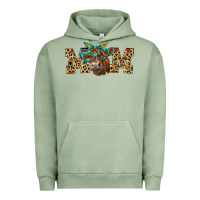 Pigment Oil Green Western Mom Red Angus Cow Urban Hoodie - LillyAllenDesigns