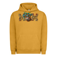 Pigment Peanut Butter Western Mom Red Angus Cow Urban Hoodie - LillyAllenDesigns