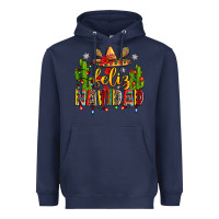 Navy feliz navidad Heavyweight Hoodie - Zillion Design Studio
