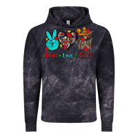 Cloud Black peace love dia de los muertos Vintage Hoodie - AdoDesignShop