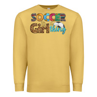 Antique Gold soccer it's a girl thing Premium Sweatshirt - HRA Design Shop