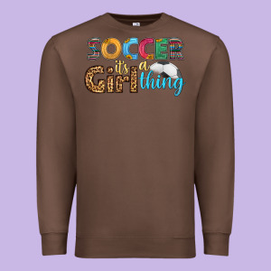 Soccer It's A Girl Thing Premium Sweatshirt Designed By Hra Design Shop