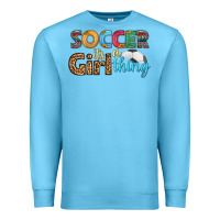 Ocean Blue soccer it's a girl thing Premium Sweatshirt - HRA Design Shop