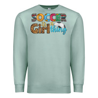 Seafoam soccer it's a girl thing Premium Sweatshirt - HRA Design Shop