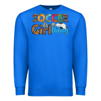 True Royal soccer it's a girl thing Premium Sweatshirt - HRA Design Shop