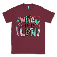 Burgundy wife mom lpn licensed practical nurse Classic Tee - RanaPortraitStore
