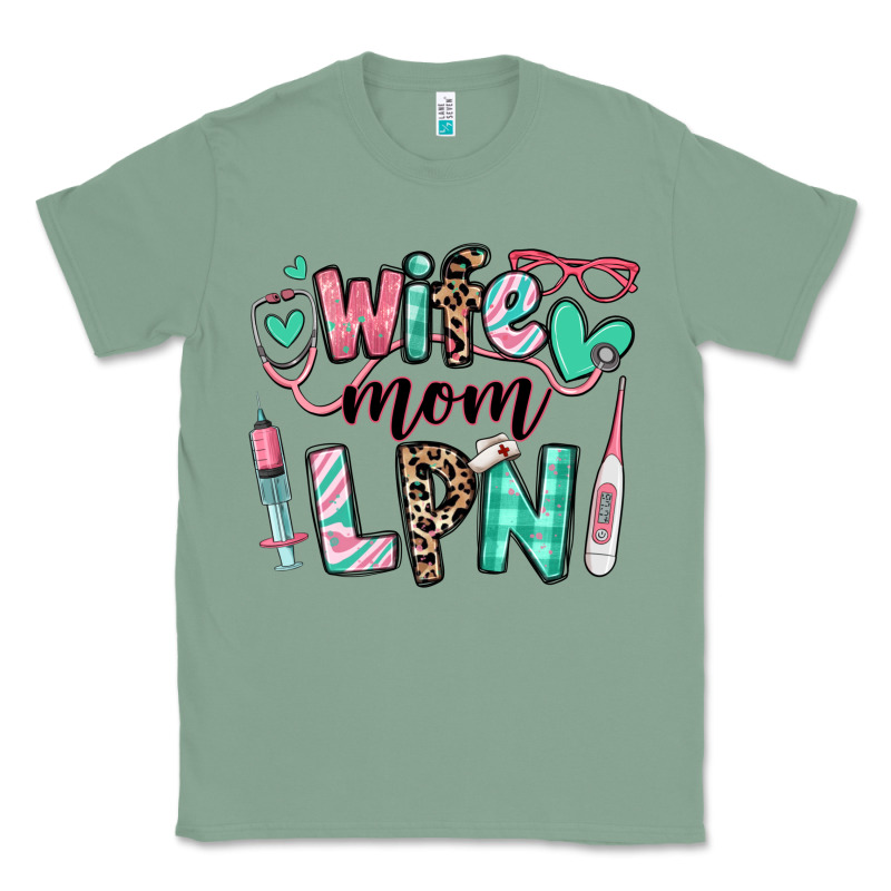 Wife Mom Lpn Licensed Practical Nurse Classic Tee by RanaPortraitStore | Teevron