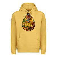 Antique Gold Fall Teardrop Premium Hoodie - LillyAllenDesigns